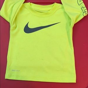Neon Dri-fit Nike long sleeve
